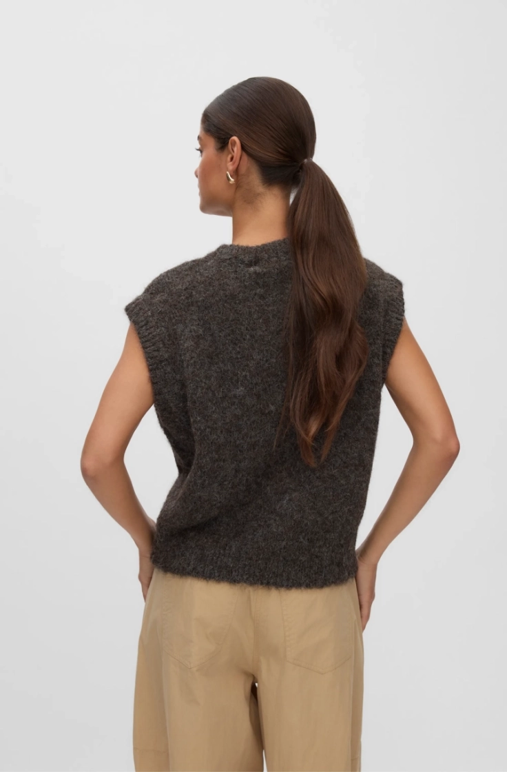 vmarianna sl o-neck vest prm chocolate torte