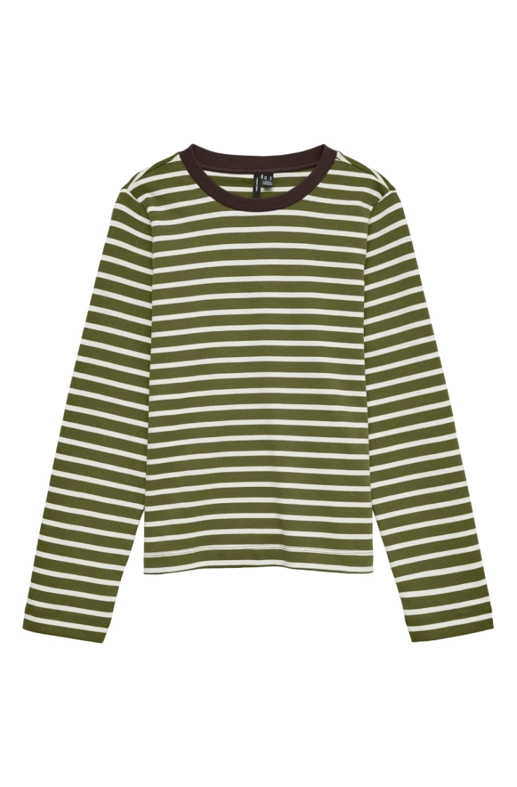 vmbopha ls o-neck contrast top sphagnum str.sn