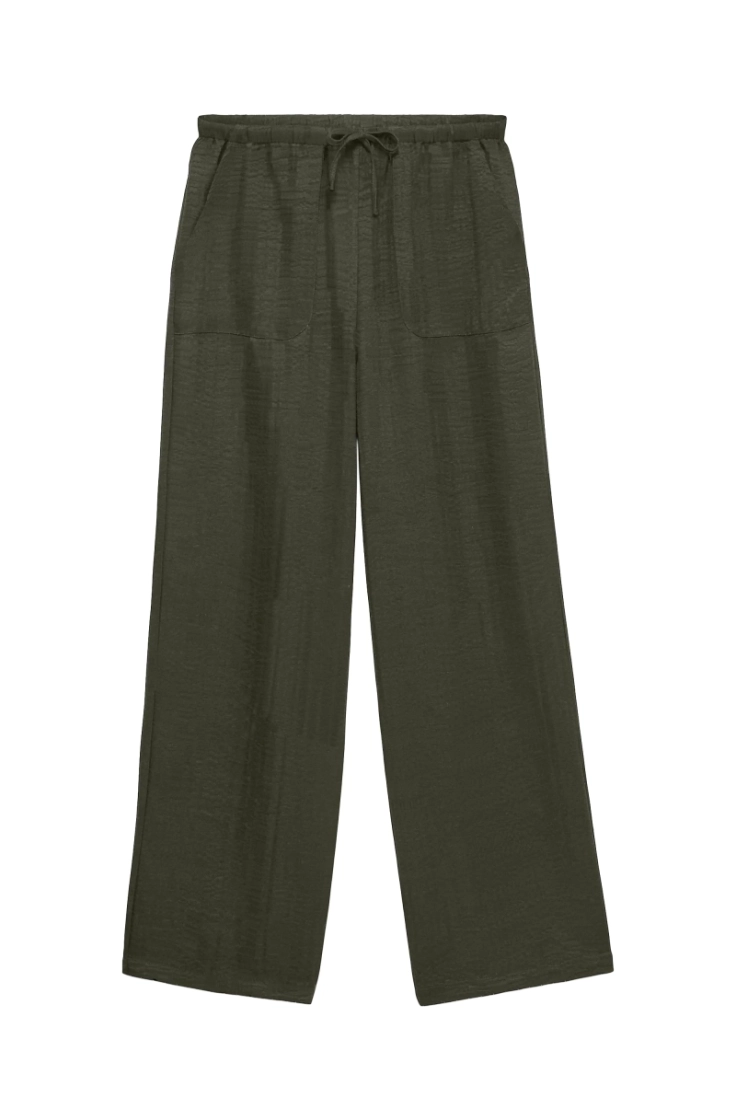 vmmelaney hw loose pant wvn forest night