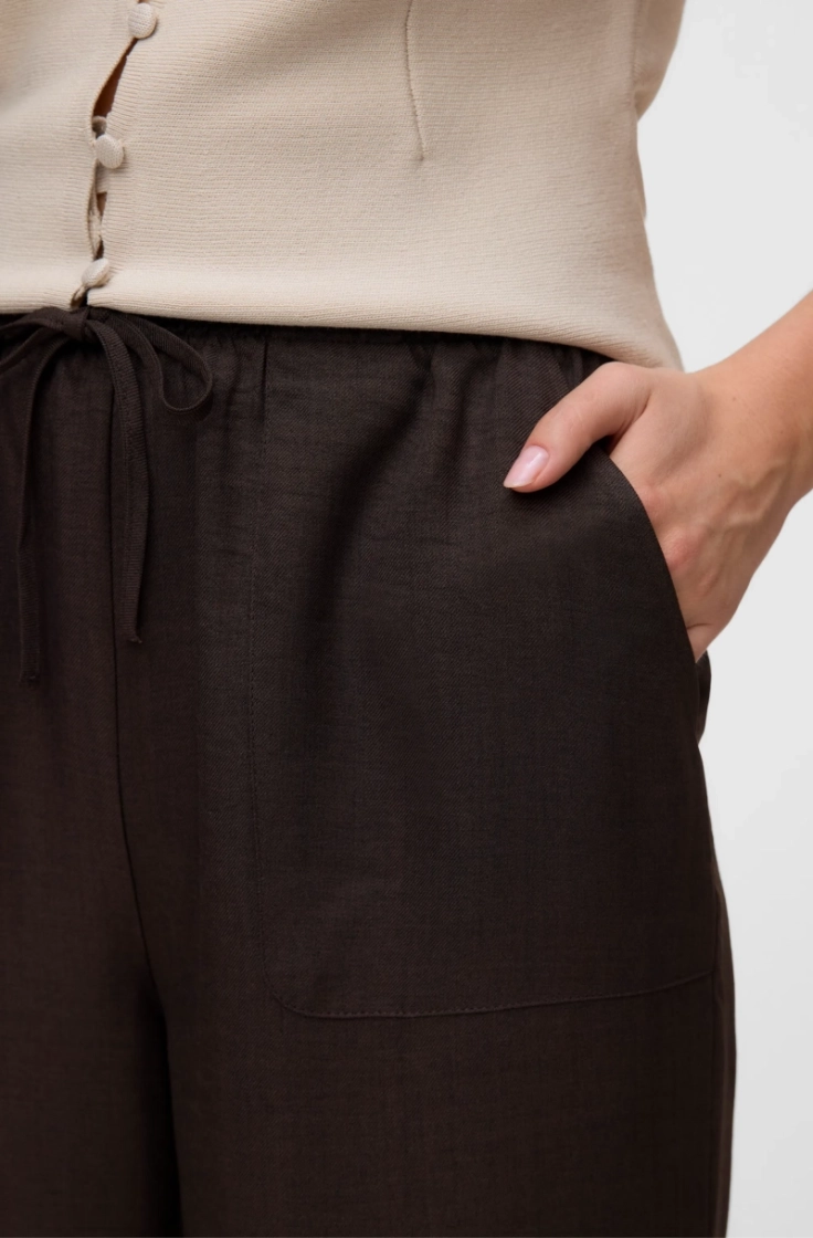 vmmelaney hw loose pant wvn chocolate torte