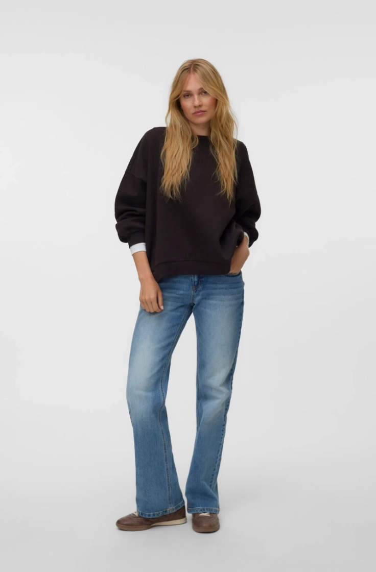 vmteddy maly ls sweatshirt jrs chocolate torte
