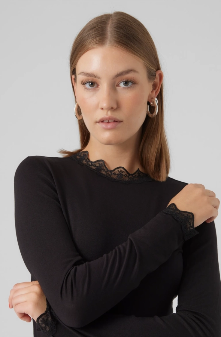 vmrosa ls highneck top ga jrs black