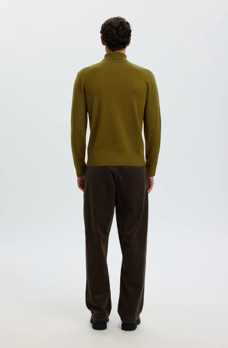 slmtray brushed ls knit merino fir green
