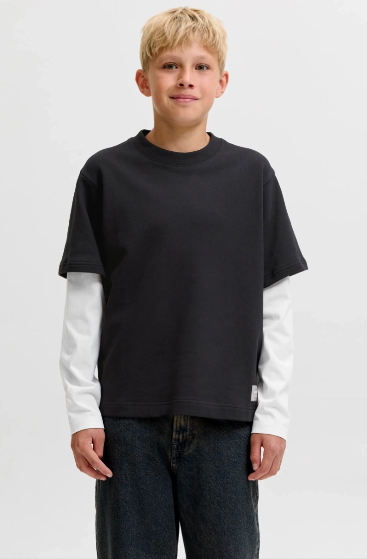 jcoecho double layered sweat c black