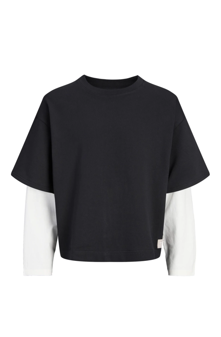 jcoecho double layered sweat c black