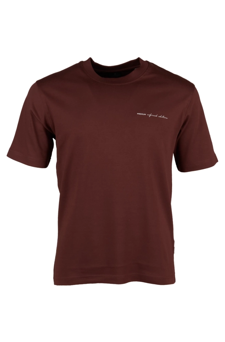 jprblaowen ss branding tee sn bitter chocolat
