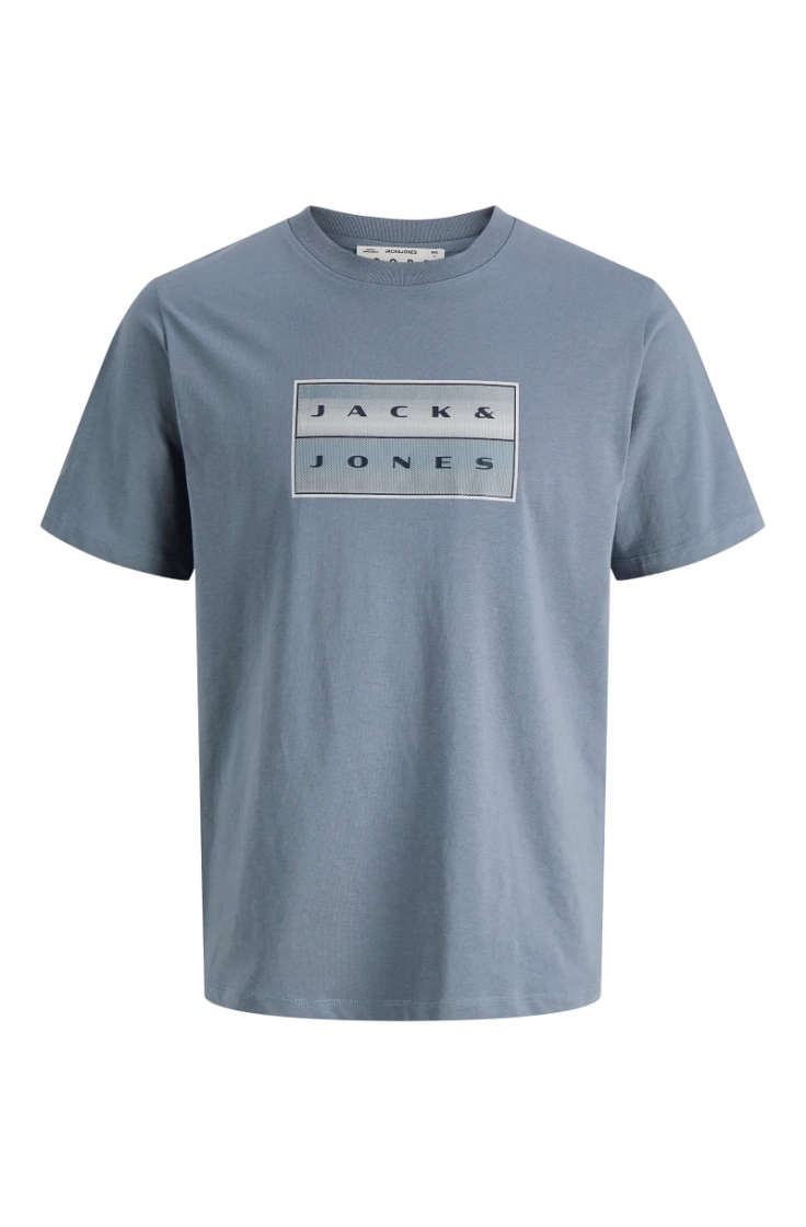 jcofusion box print tee ss cn blue mirage