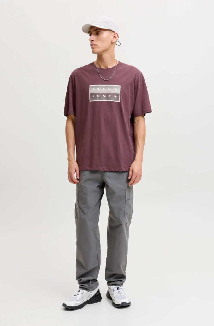 jcofusion box print tee ss cn fudge
