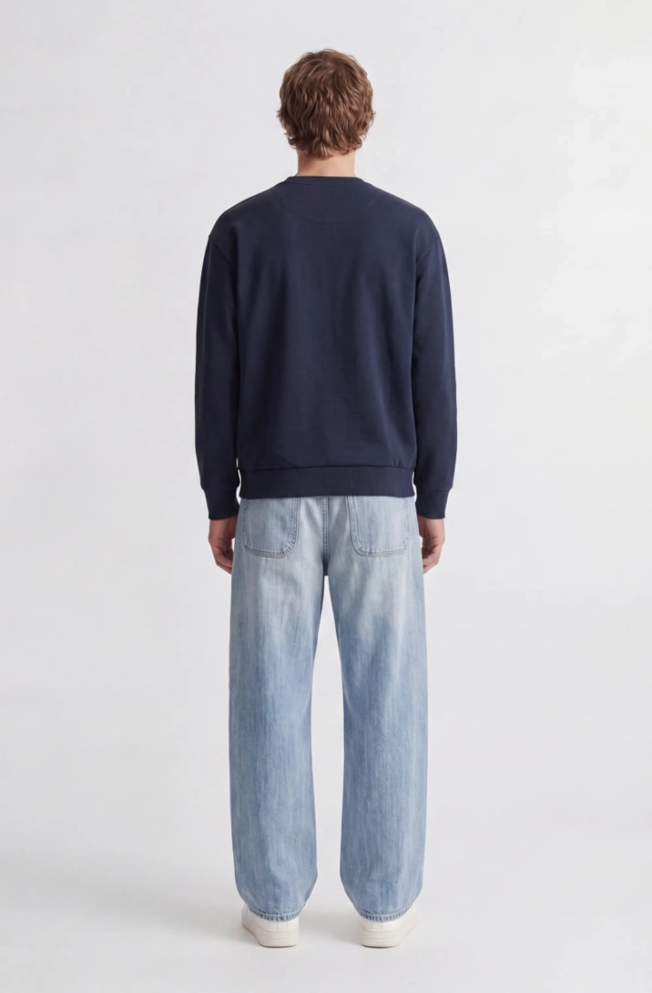 jcoclub badge sweat crew neck outer space