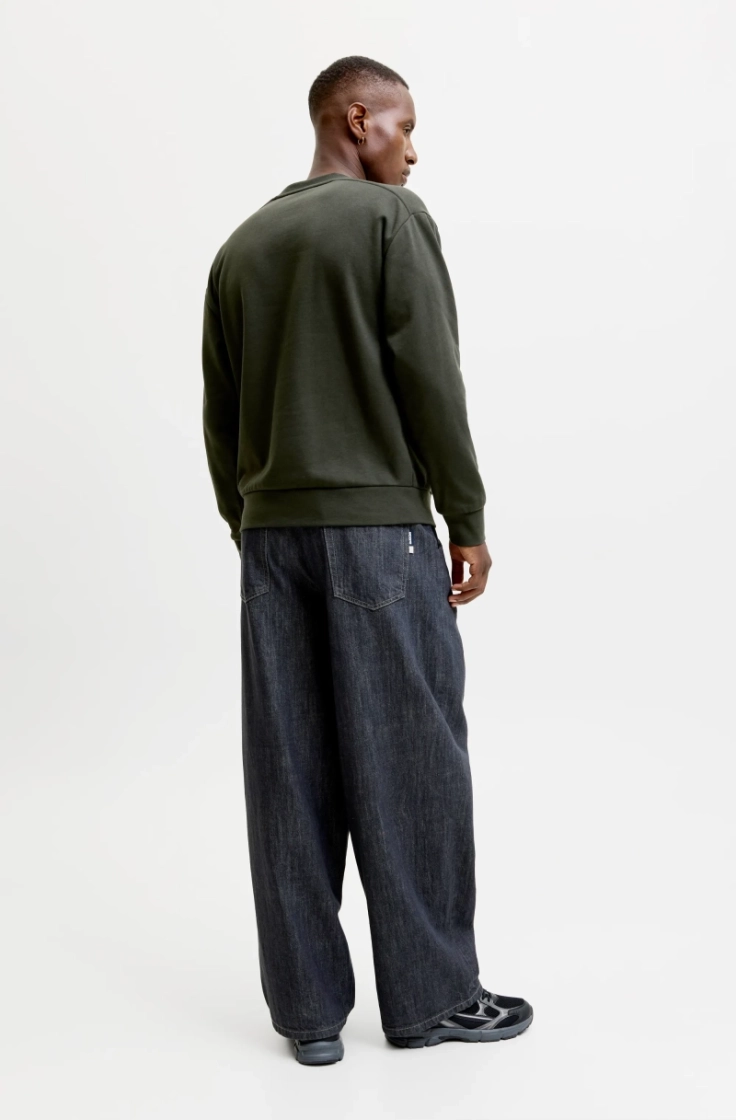 jcoclub badge sweat crew neck peat