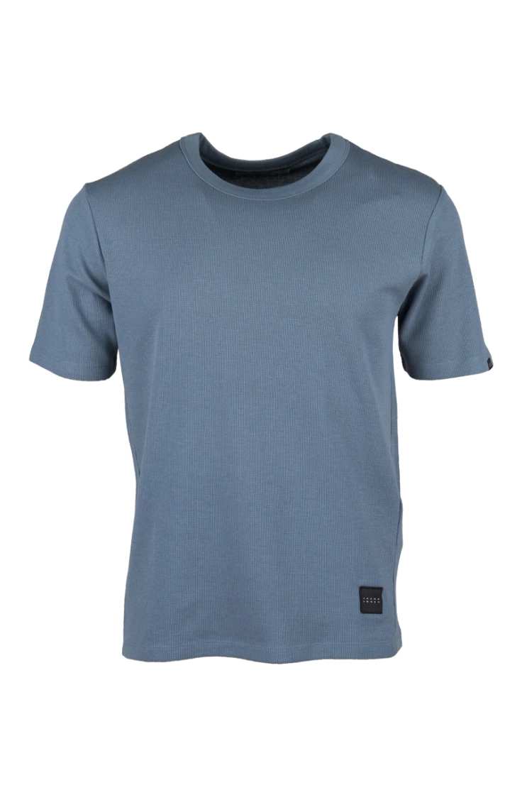 jcofusion waffle branded tee s blue mirage