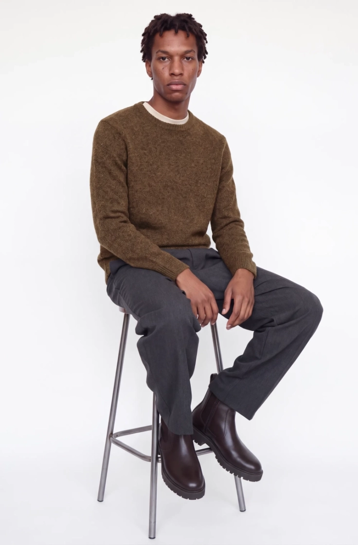 jprblasimon souffle knit crew  chocolate torte