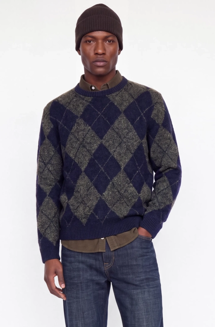 jprblasimon souffle knit crew  night sky