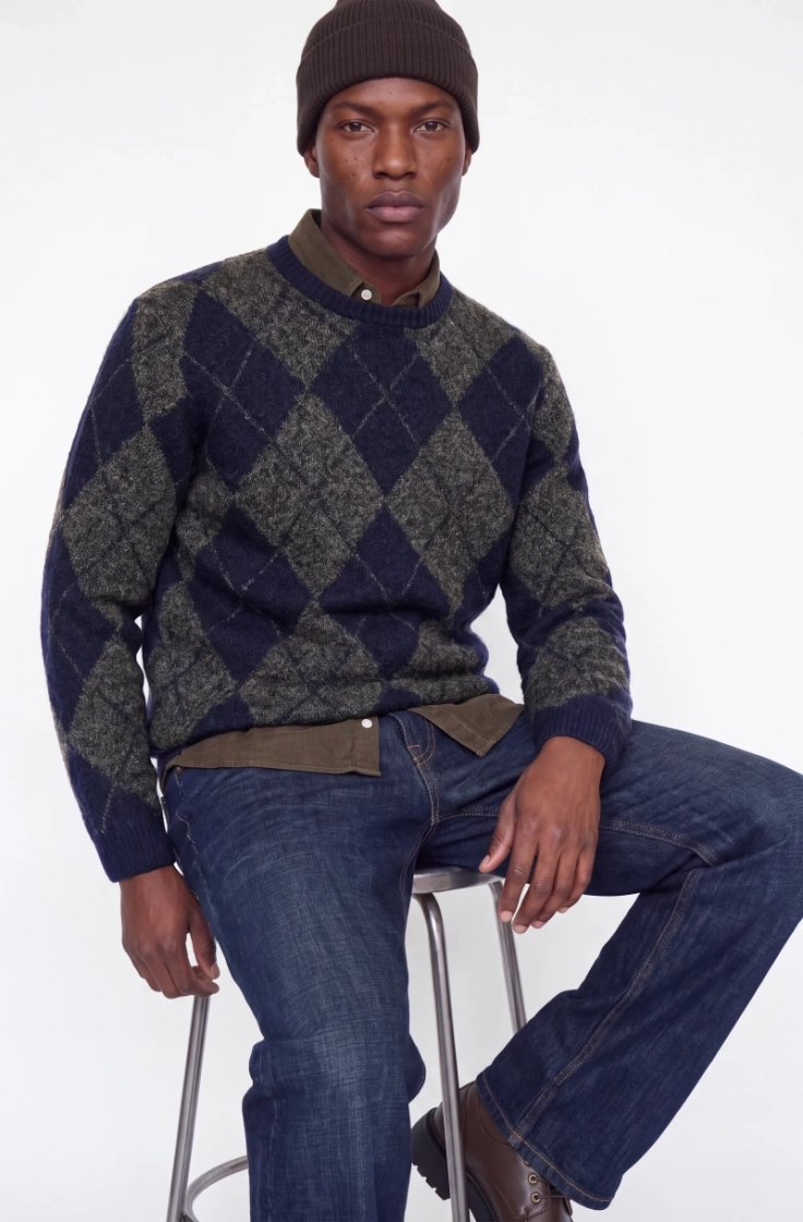 jprblasimon souffle knit crew  night sky