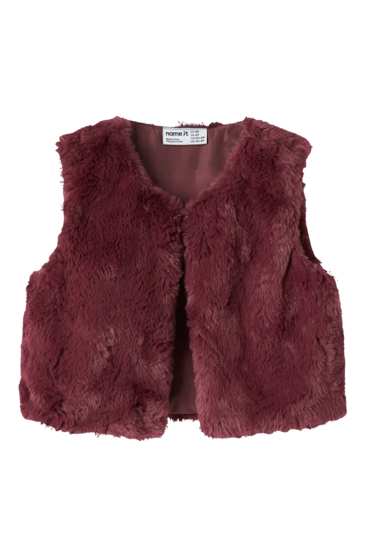 nmfnanis fake fur vest wild ginger