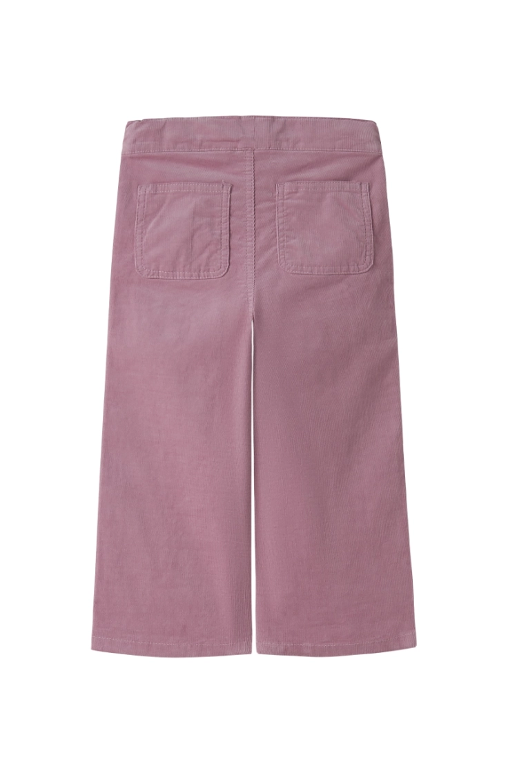 nmfrose wide cord pant lilas
