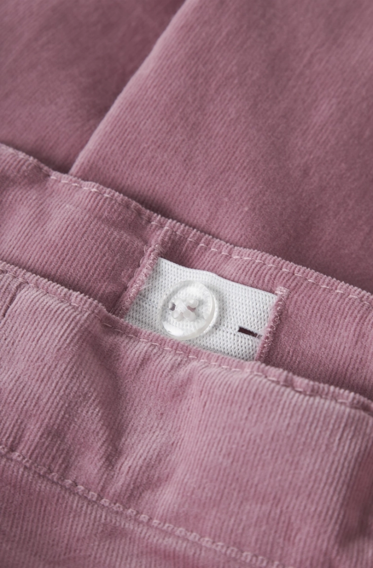 nmfrose wide cord pant lilas