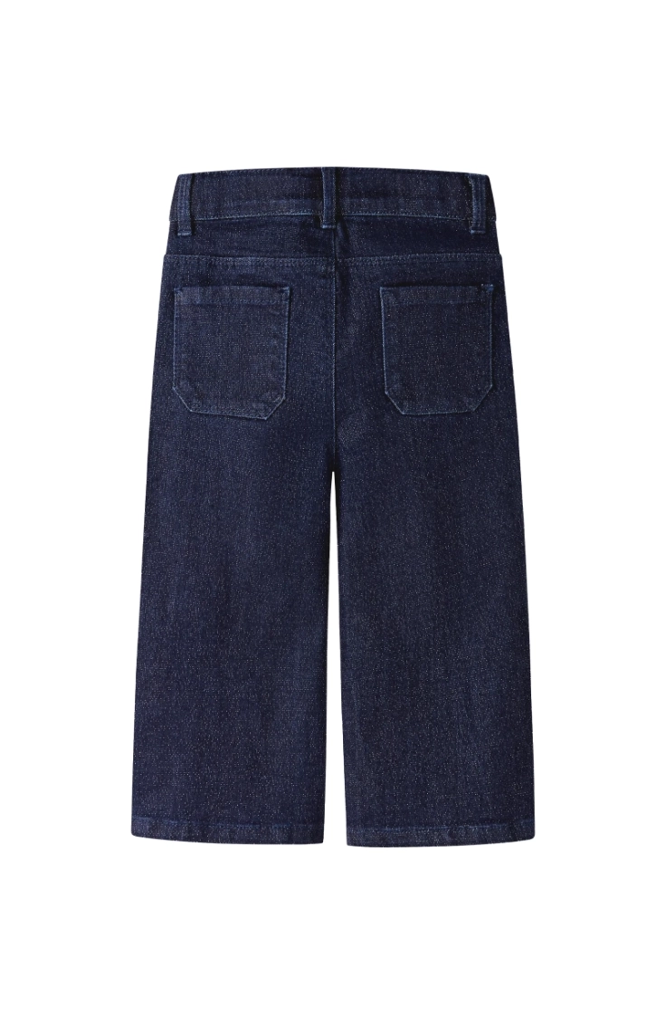 nmfrose wide glitter jeans 120 dark blue denim