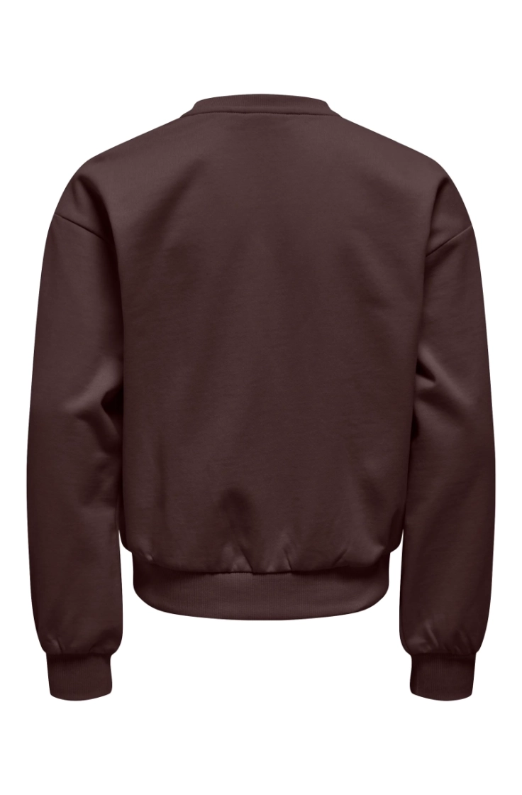 kognaomie ls boxy o-neck print coffee bean par