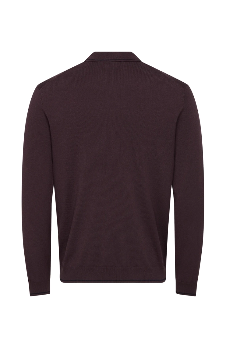 onswyler reg 14ss zip polo frm fudge dark navy