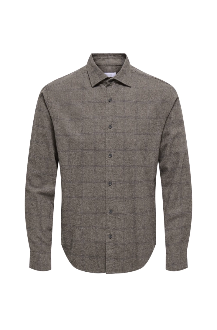 onsalon ls slim shrt frml falcon navy
