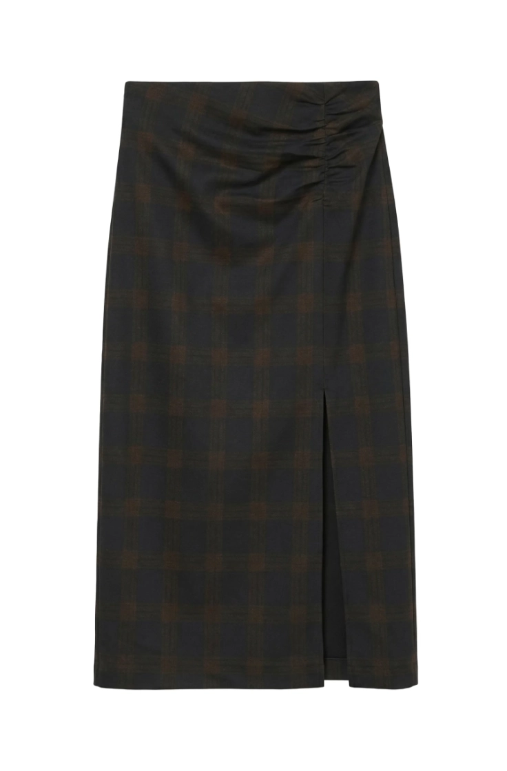 vmmalli hw calf slit skirt prm navy blazer cho
