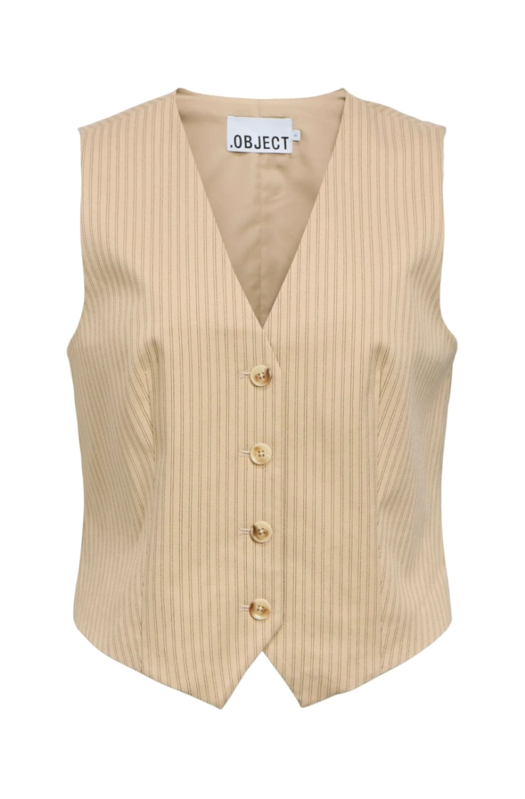 objlisa re short waistcoat aop humus str.seal 
