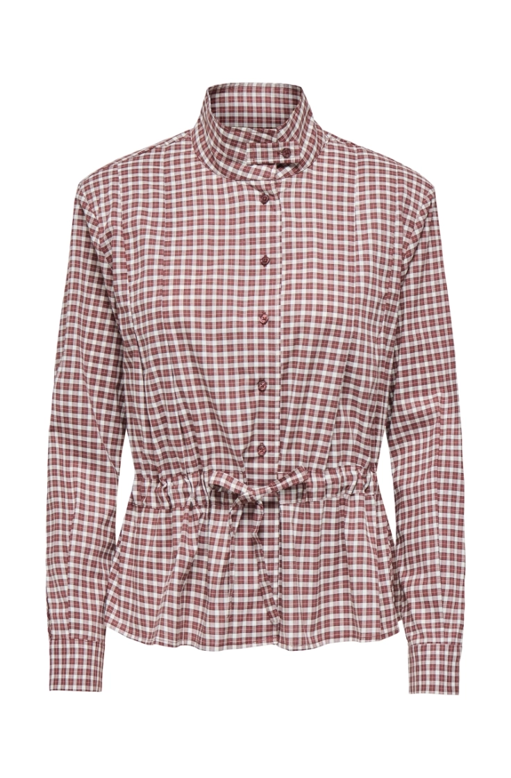 onlkeery ls highneck tie shirt cappuccino clou