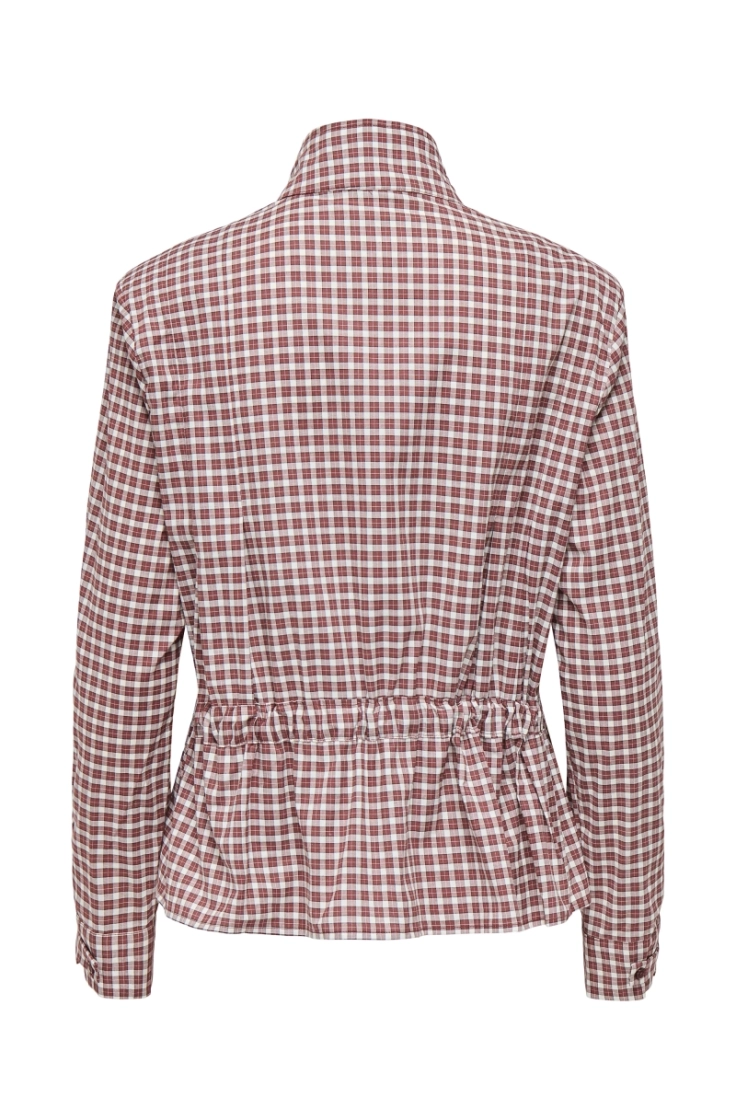 onlkeery ls highneck tie shirt cappuccino clou