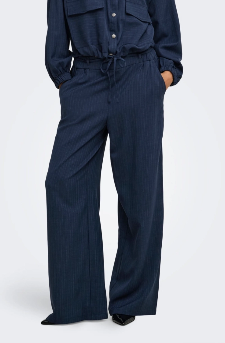 jdyvesta hw pant wvn knt navy blazer str