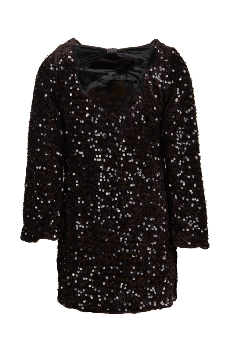 nkfrusitta ls dress chocolate plum