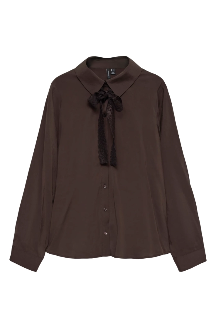 vmhelen ls scarf shirt wvn chocolate torte