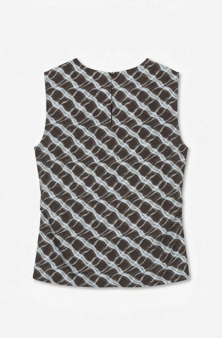 vmcharlie sl drape top wcn exp chocolate torte