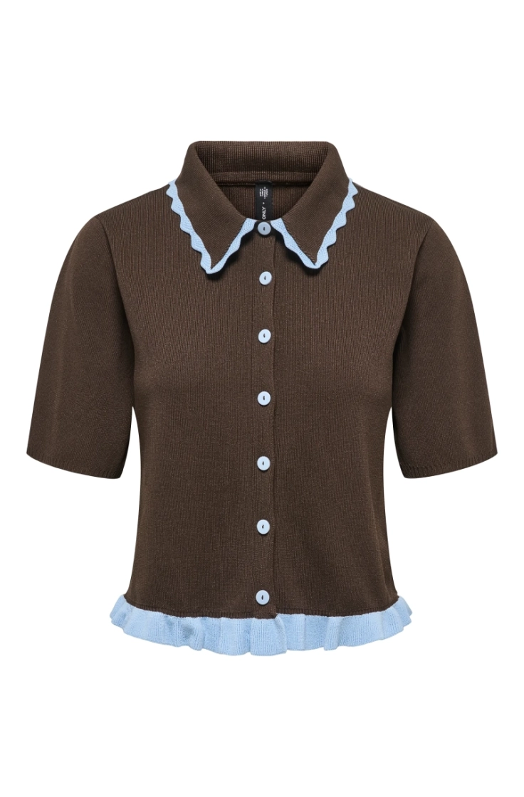 onlvilma ss polo frill chocolate torte