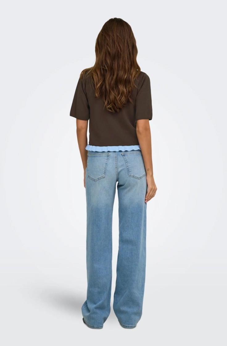 onlvilma ss polo frill chocolate torte