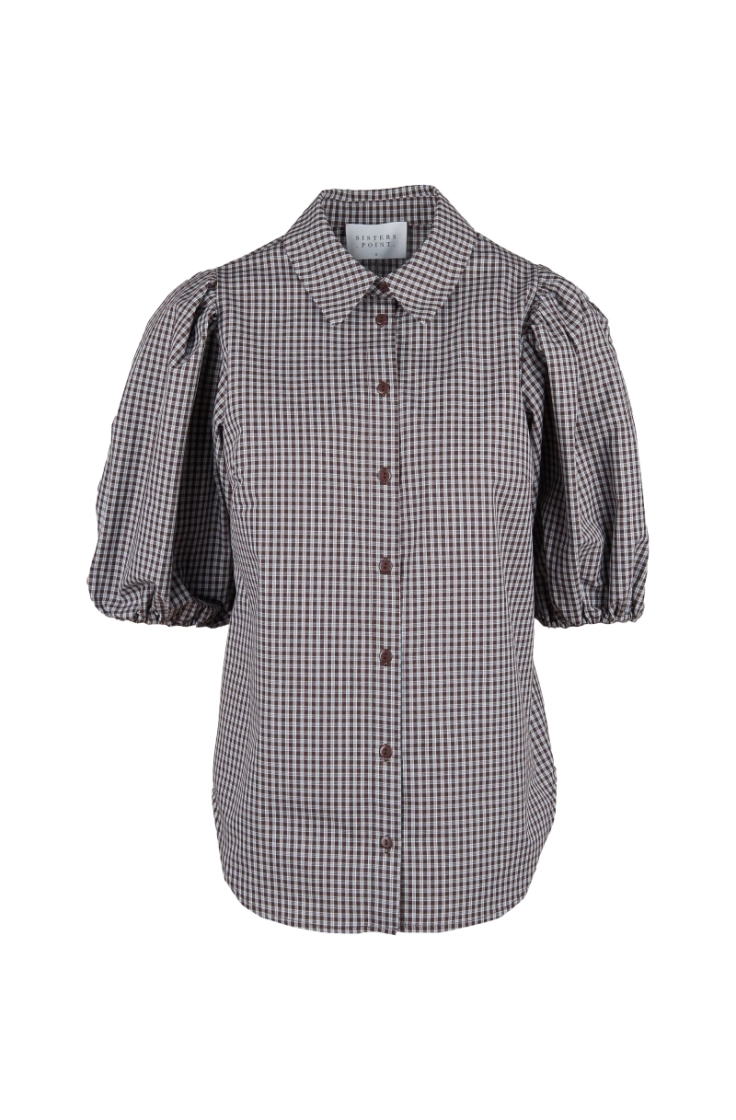 ella-sh94 842 brown check