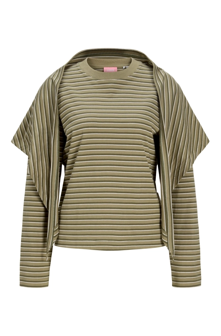 jxsophia boxy scarf tee dusky green sti